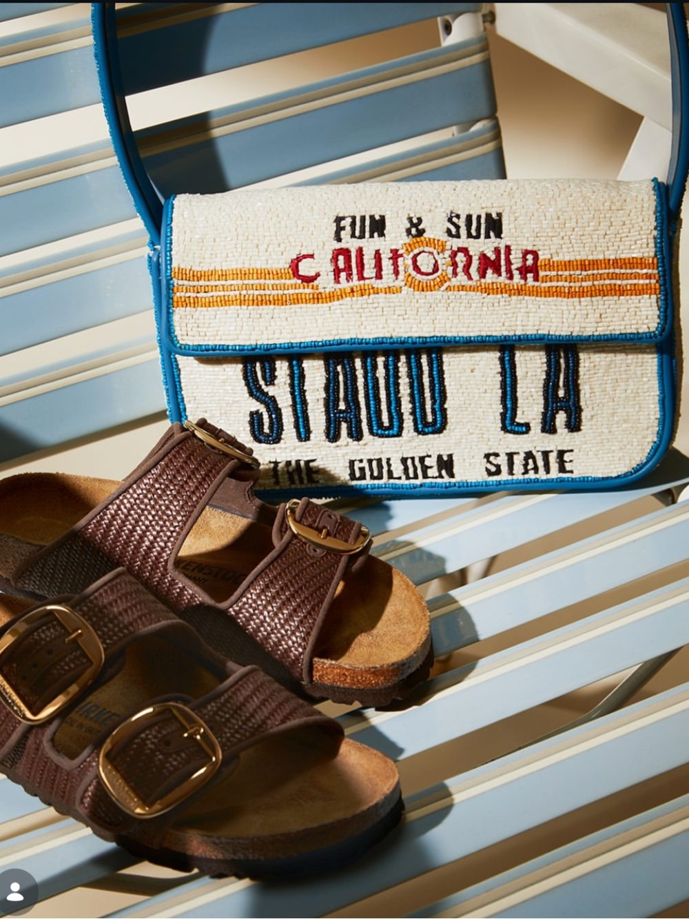 STAUD BEADED TOMMY BAG LA LOS ANGELES - Picture 2 of 7